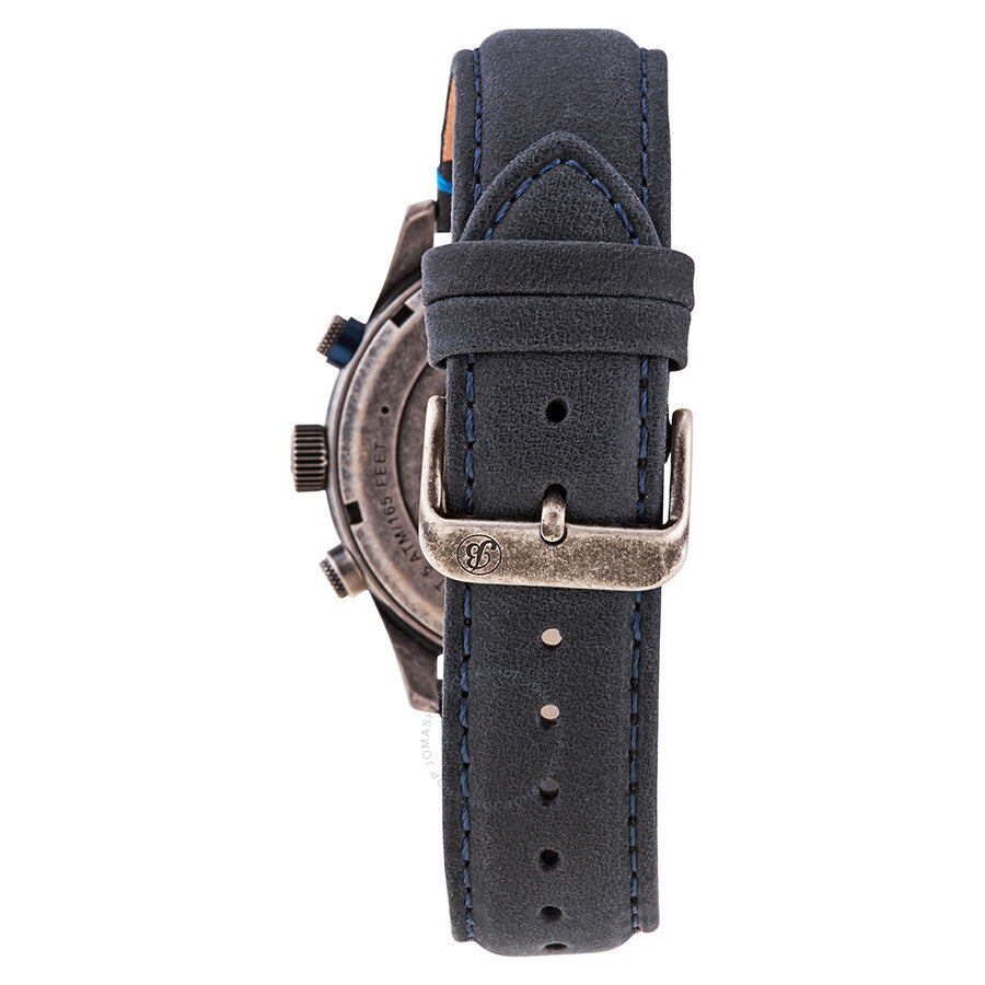 Brooklyn Watch Co. Stuyvesant Reloj de cuarzo con esfera azul para hombre BW-8128-SQ-03