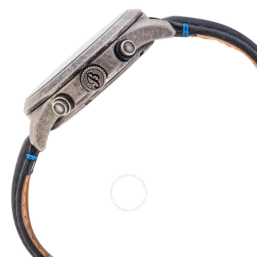 Brooklyn Watch Co. Stuyvesant Reloj de cuarzo con esfera azul para hombre BW-8128-SQ-03