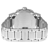 Burberry Reloj cronógrafo de acero inoxidable con esfera negra para hombre BU9351