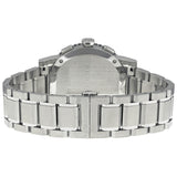 ساعة بربري رجالية من الفولاذ المقاوم للصدأ، كرونوغراف، مينا أسود، موديل BU9380