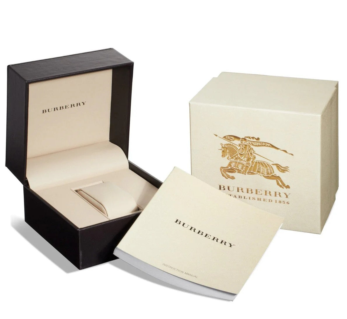 Burberry The Britain Maroon Sunray Dial Maroon Leather Strap BBY1714