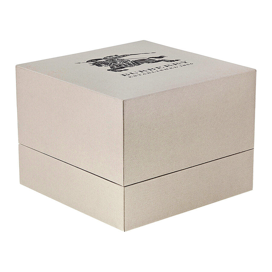 Burberry Brown Impressed Check Dial Check Fabric Strap Reloj para hombre BU9361