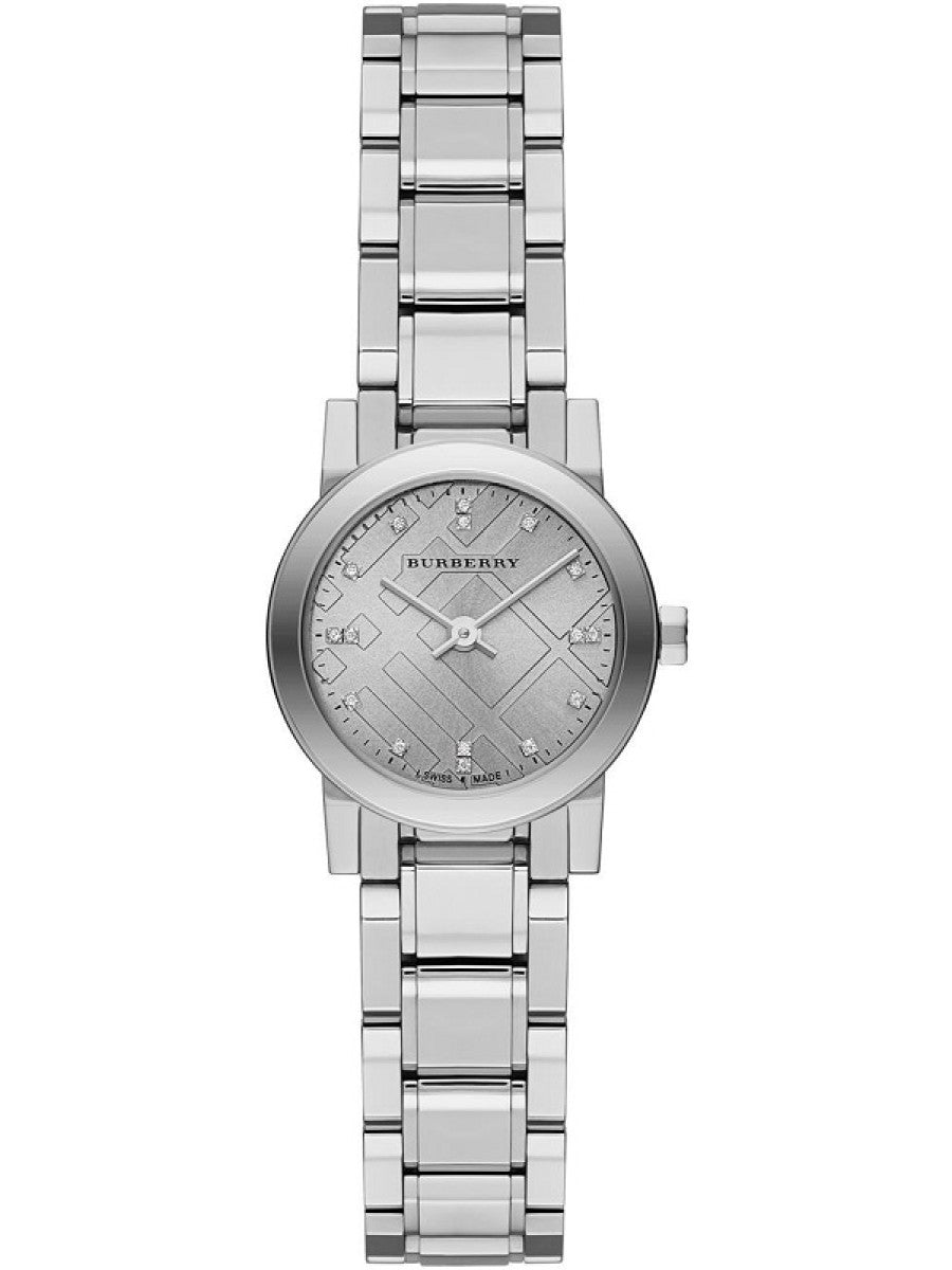Burberry New Classic Silver Dial Acero inoxidable Ladies Watch BU9230