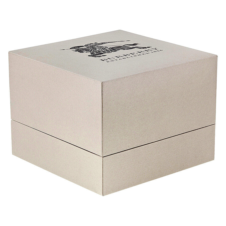 Burberry Grey Dial Black Leather Men's Watch BU9362
