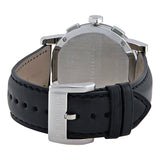 Burberry Cronógrafo Negro Dial Negro Cuero Hombre Reloj BU9356