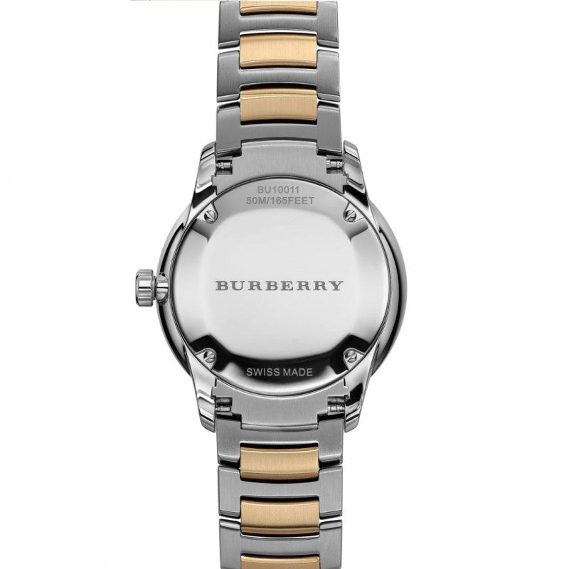 Burberry BU10011 Reloj clásico con esfera dorada para hombre