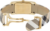 Reloj Burberry Pioneer con esfera dorada para mujer BU9407