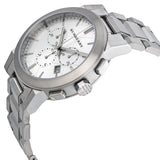 Burberry Silver Dial Chronograph Stainless Steel Men's Watch BU9350
