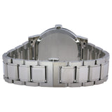 Reloj unisex de acero inoxidable con esfera plateada Burberry BU9000