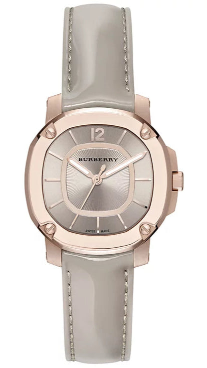 Burberry The Britain Rose Gold Storm Grey Dial Leather BBY1718