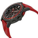 Burberry The City Chronograph Black Dial Red Rubber Strap Watch For Men - BU9805 BU9805 - Image 5