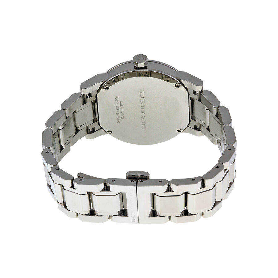 Burberry The City Reloj de mujer de acero inoxidable con esfera gris BU9143
