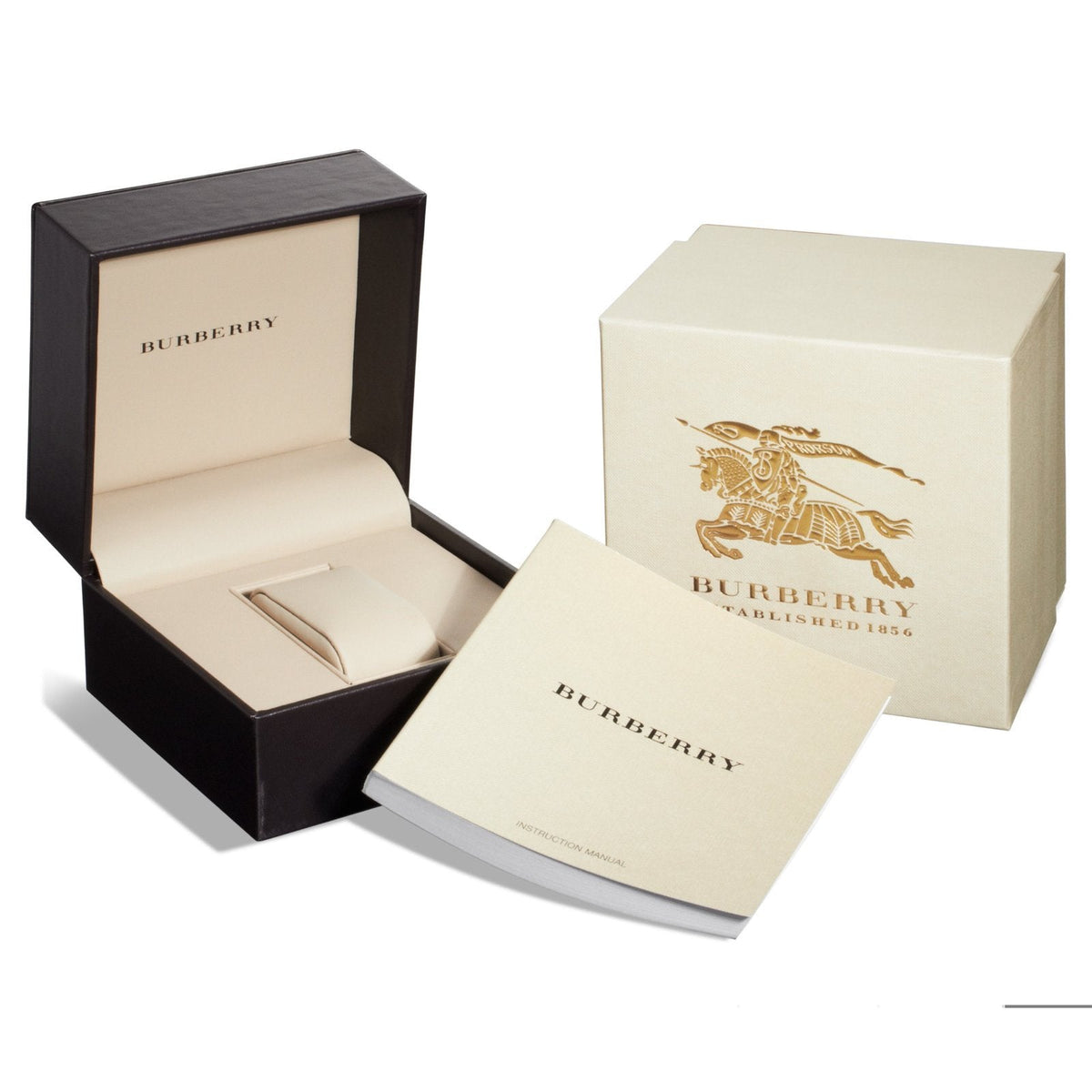 Burberry The Classic Engraved Check Grey Dial Silver Stainless Steel Men's Watch BU10005