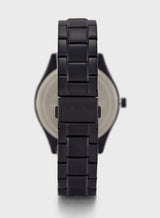 ساعة أرماني إكستشينج دانتي متعددة الوظائف باللون الأسود بالكامل - AX1867