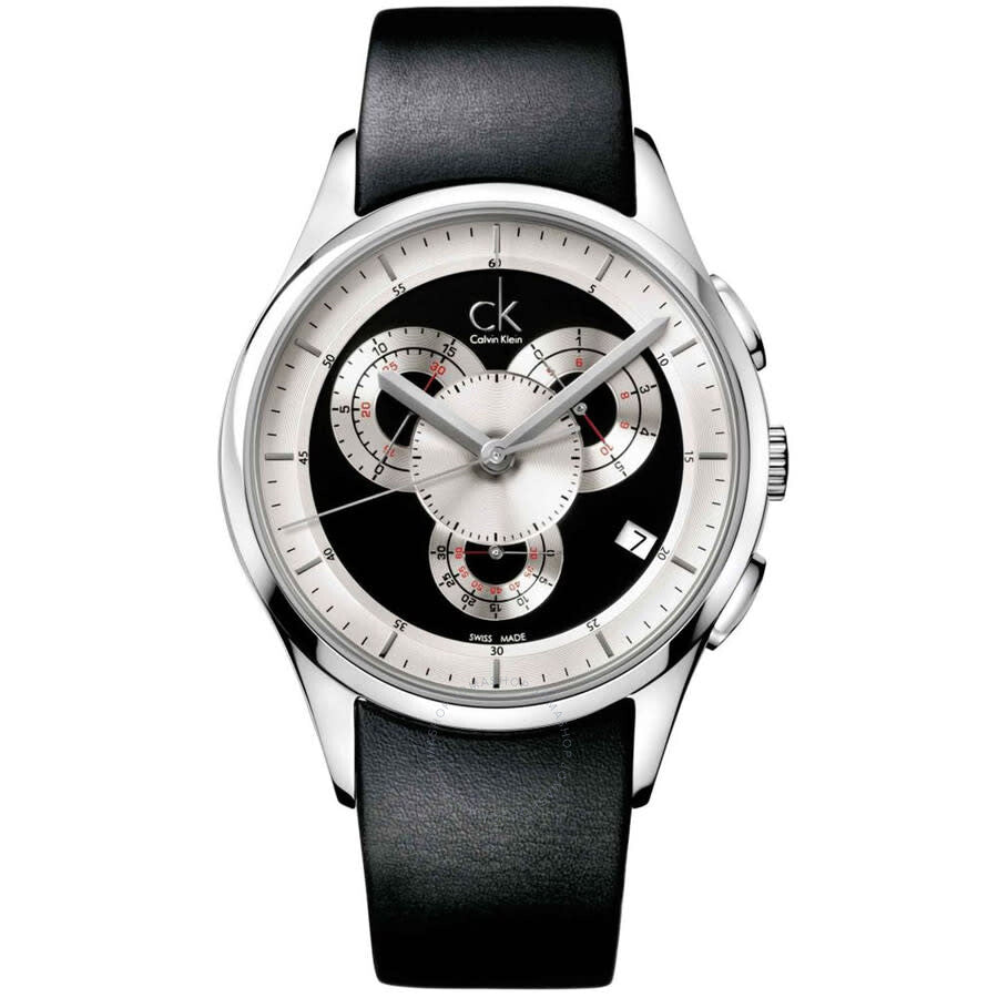 Calvin Klein Basic Chronograph Quartz Black Dial Men's Watch K2A27102 - The Watches Men & Co