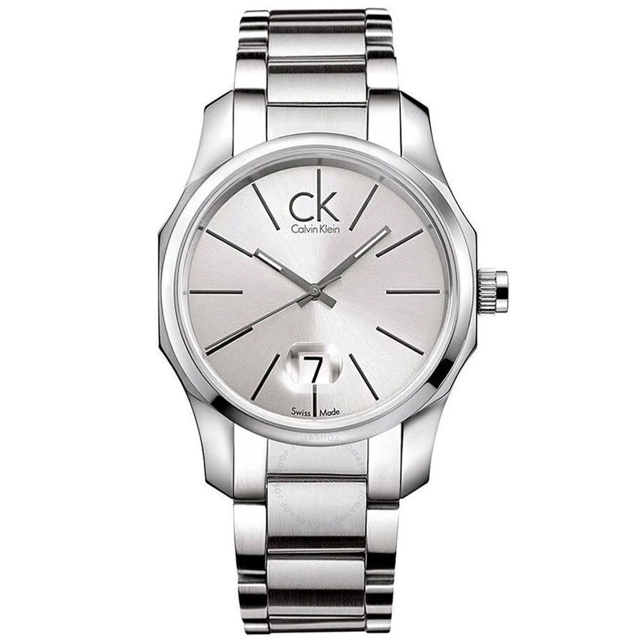 Calvin Klein Biz Quartz Silver Dial Men's Watch K7741126 - The Watches Men & Co
