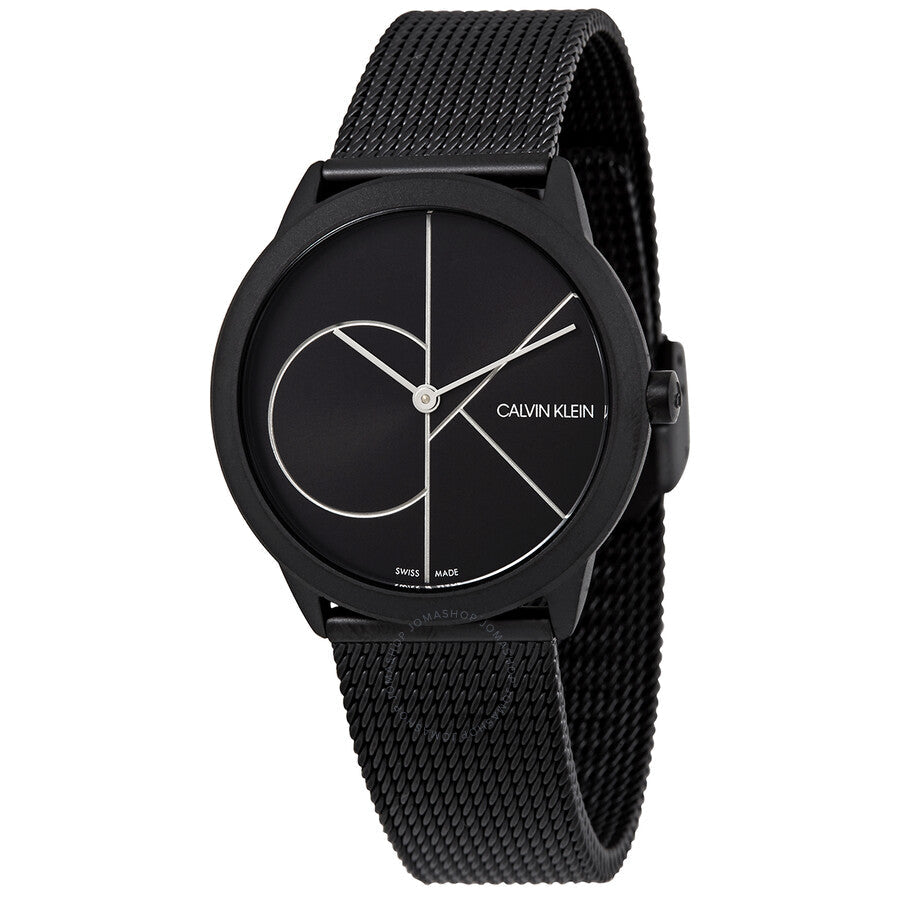 Reloj Calvin Klein Minimal Cuarzo Esfera Negra Mujer K3M5245X