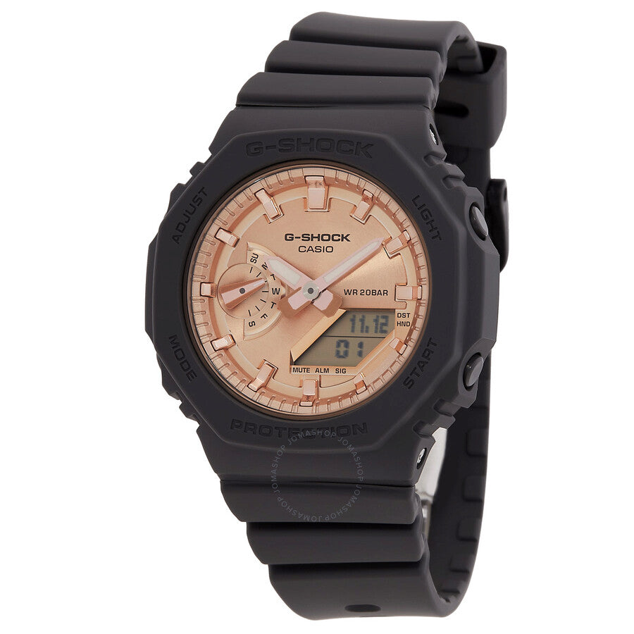Casio G-Shock Quartz Analog-Digital Rose Gold Dial Ladies Watch GMA-S2100MD-1ADR - The Watches Men & Co