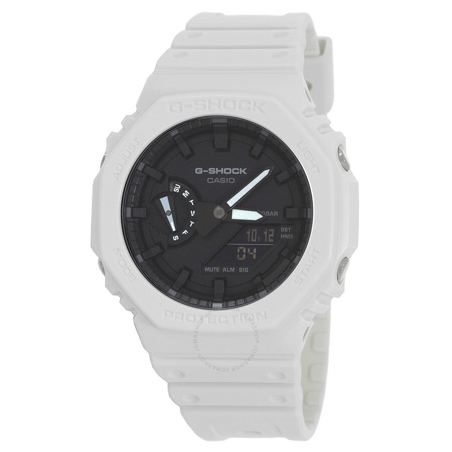 Casio G-Shock Alarm World Time Quartz Analog-Digital Black Dial Men's Watch GA-2100-7A - Watches of America