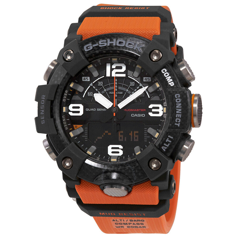 Casio G-Shock Chronograph Analog-Digital Black Dial Mudmaster Men's Watch GGB100-1A9 - Watches of America