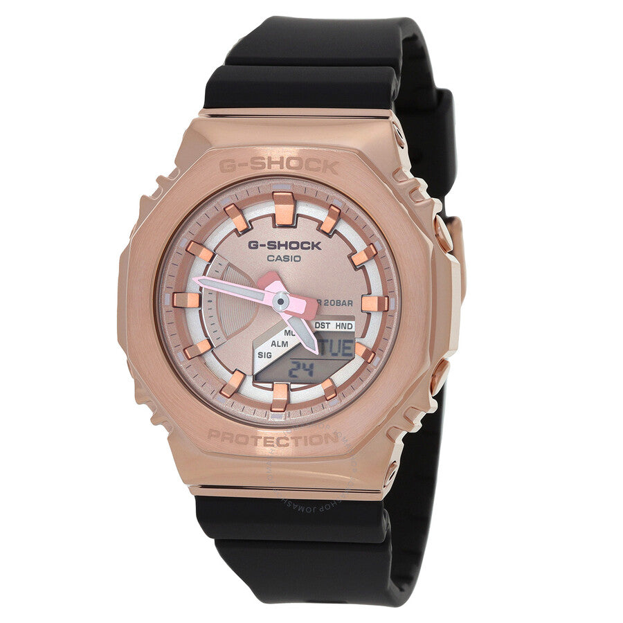 Casio G-Shock Quartz Analog-Digital Rose Gold Dial Ladies Watch GM-S2100PG-1A4 - Watches of America
