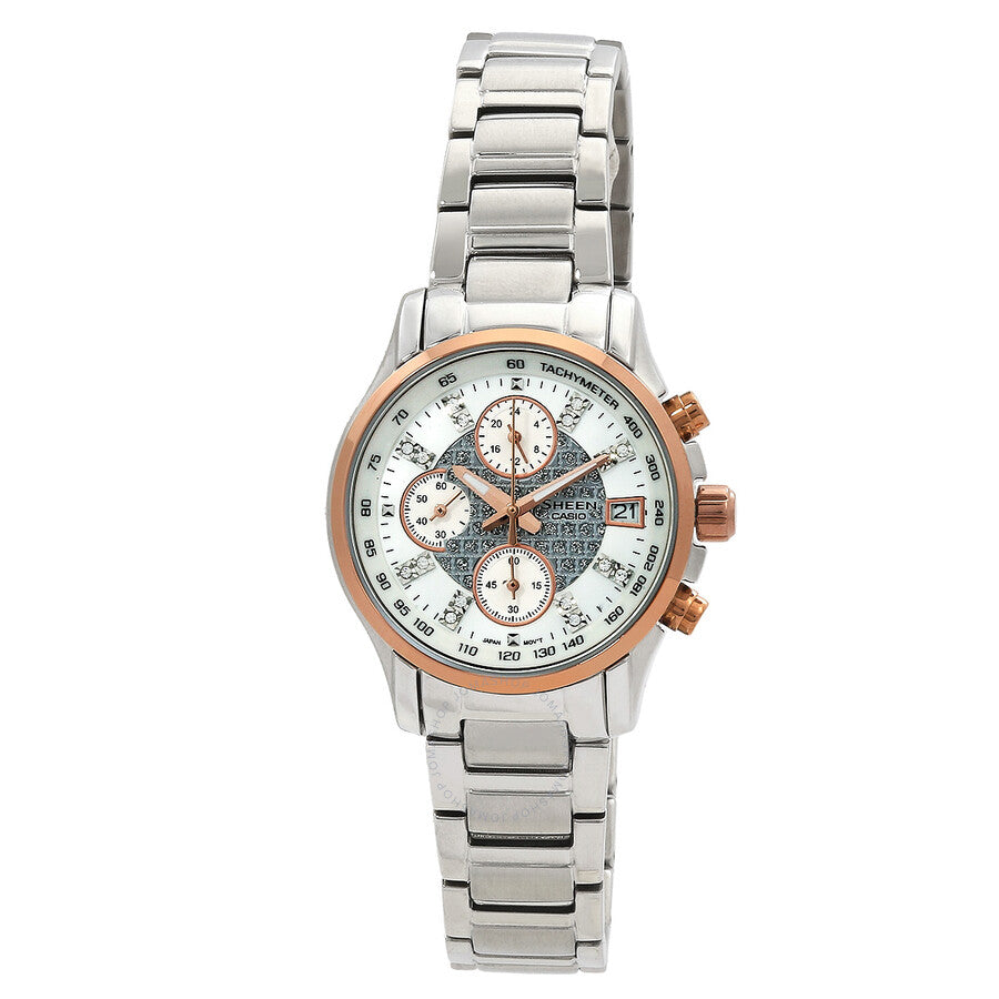 Casio Sheen Chronograph Quartz Ladies Watch SHN-5016D-7ADR - The Watches Men & Co