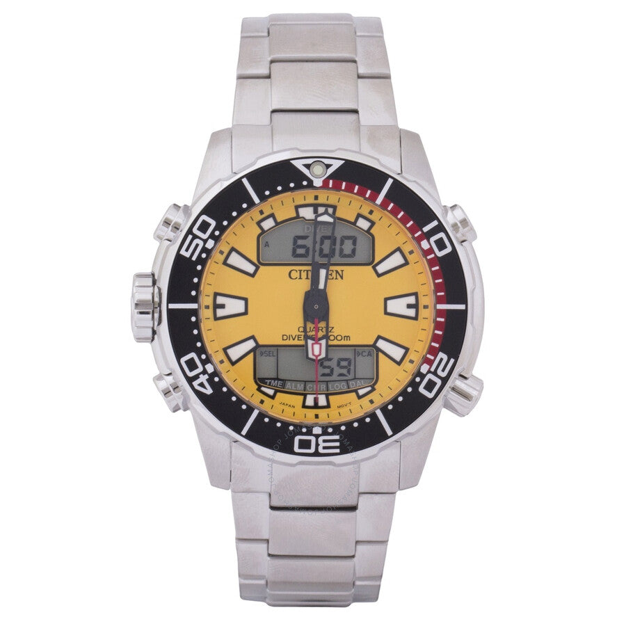 Citizen Alarm Chronograph Quartz Analog-Digital Men's Aqualand Promaster Diver's Watch JP1090-86X - The Watches Men & Co