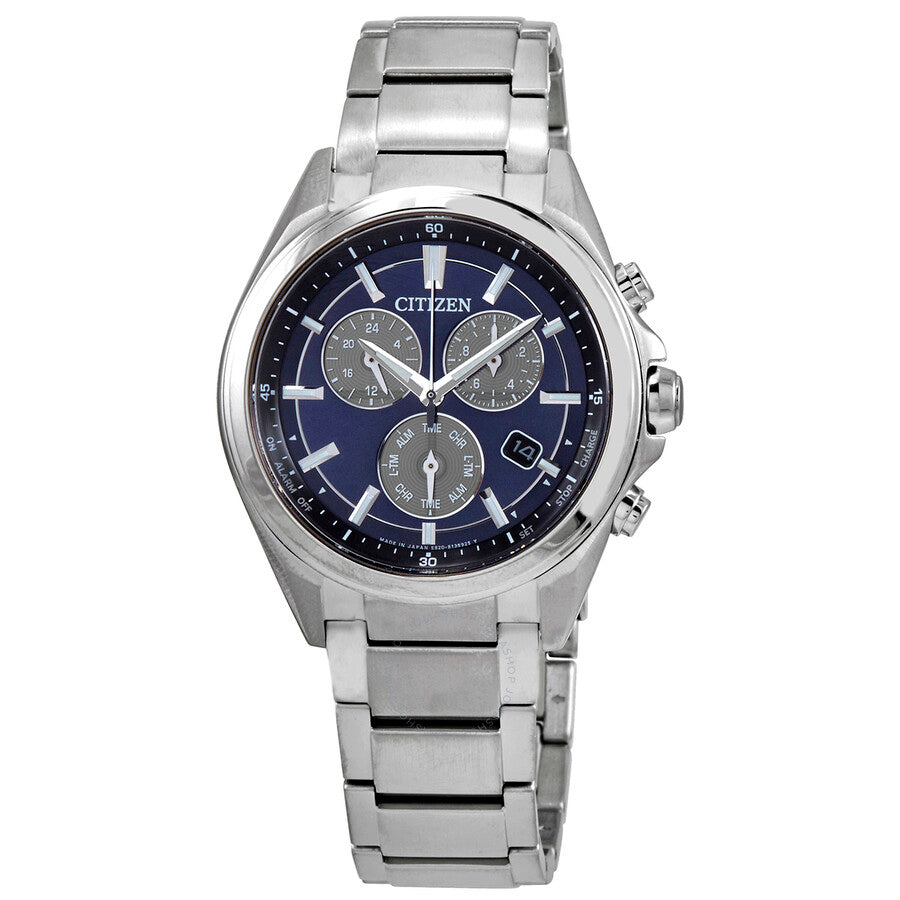 Citizen Attesa Chronograph Blue Dial Men's Watch BL5530-57L - The Watches Men & Co
