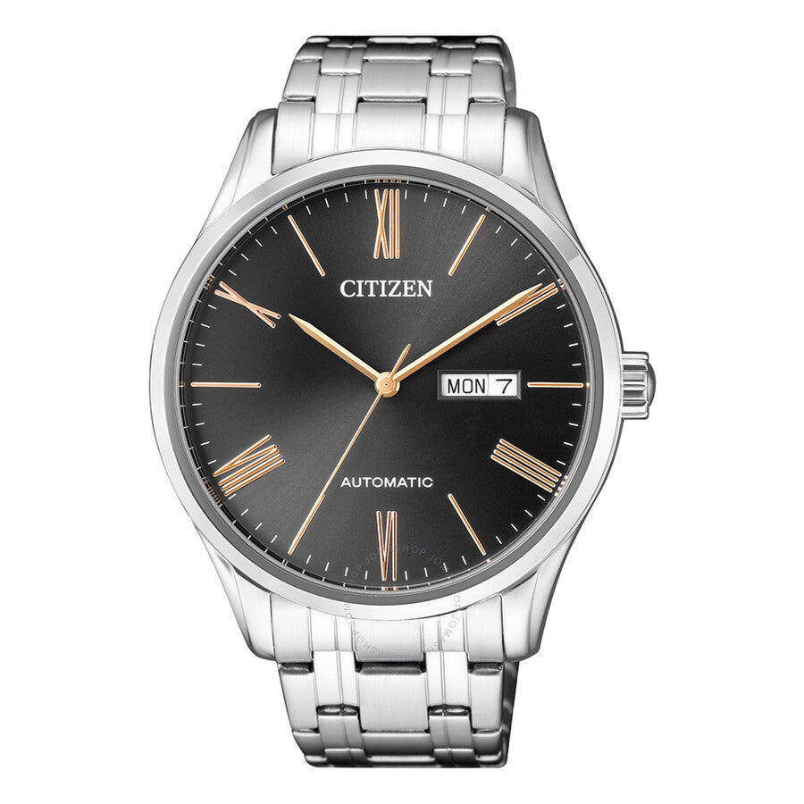Citizen Automatic Black Dial Stainless Steel Men's Watch NH8360-80J - The Watches Men & Co