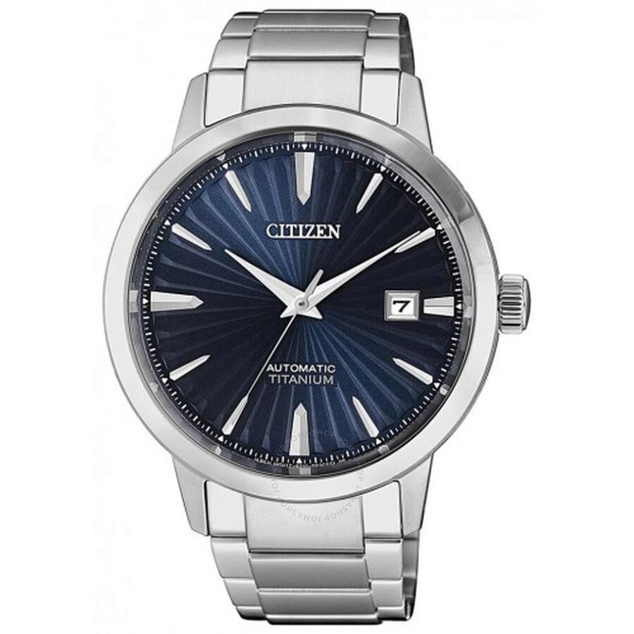 Citizen Automatic Blue Dial Titanium Men's Watch NJ2180-89L - The Watches Men & Co