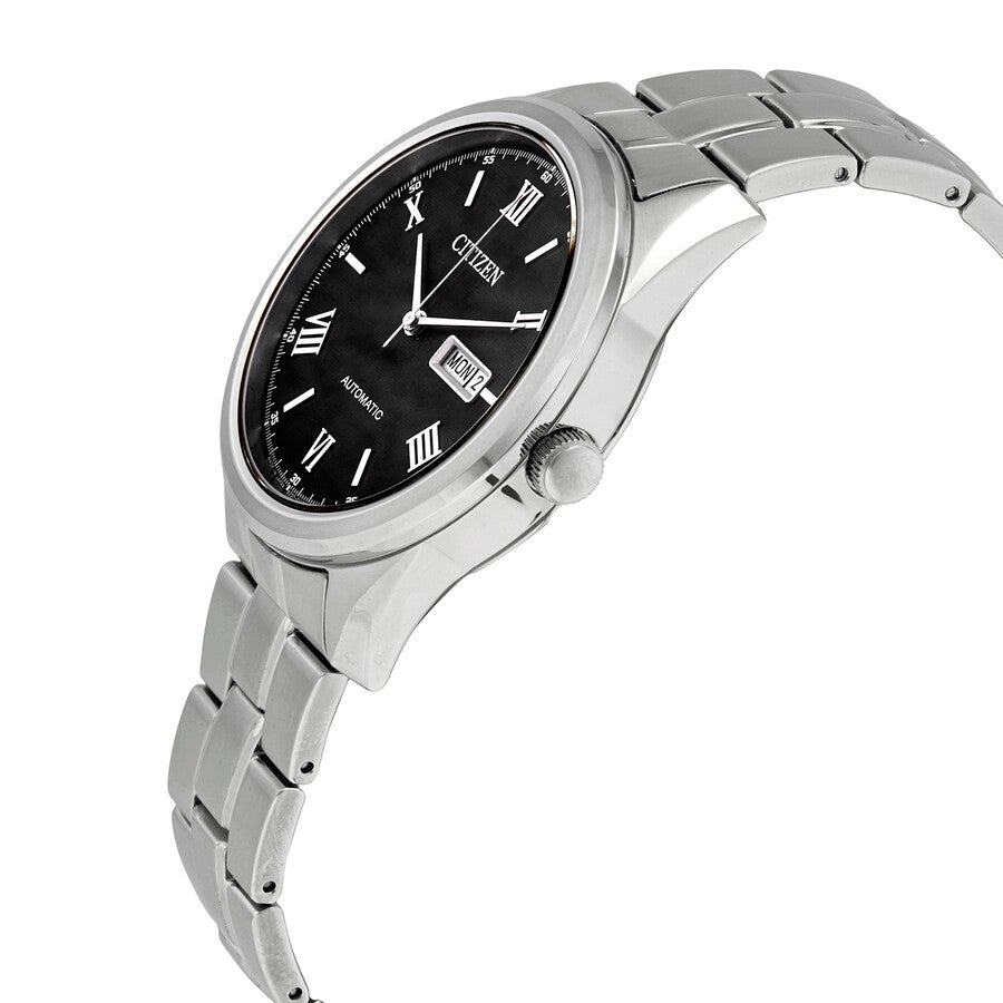 Citizen Automatic Day Date Black Dial Stainless Steel Men's Watch NH7510-50E