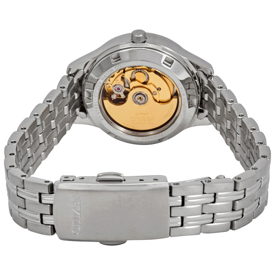 Citizen Automatic Day-Date Cream Dial Stainless Steel Ladies Watch PD7130-51A