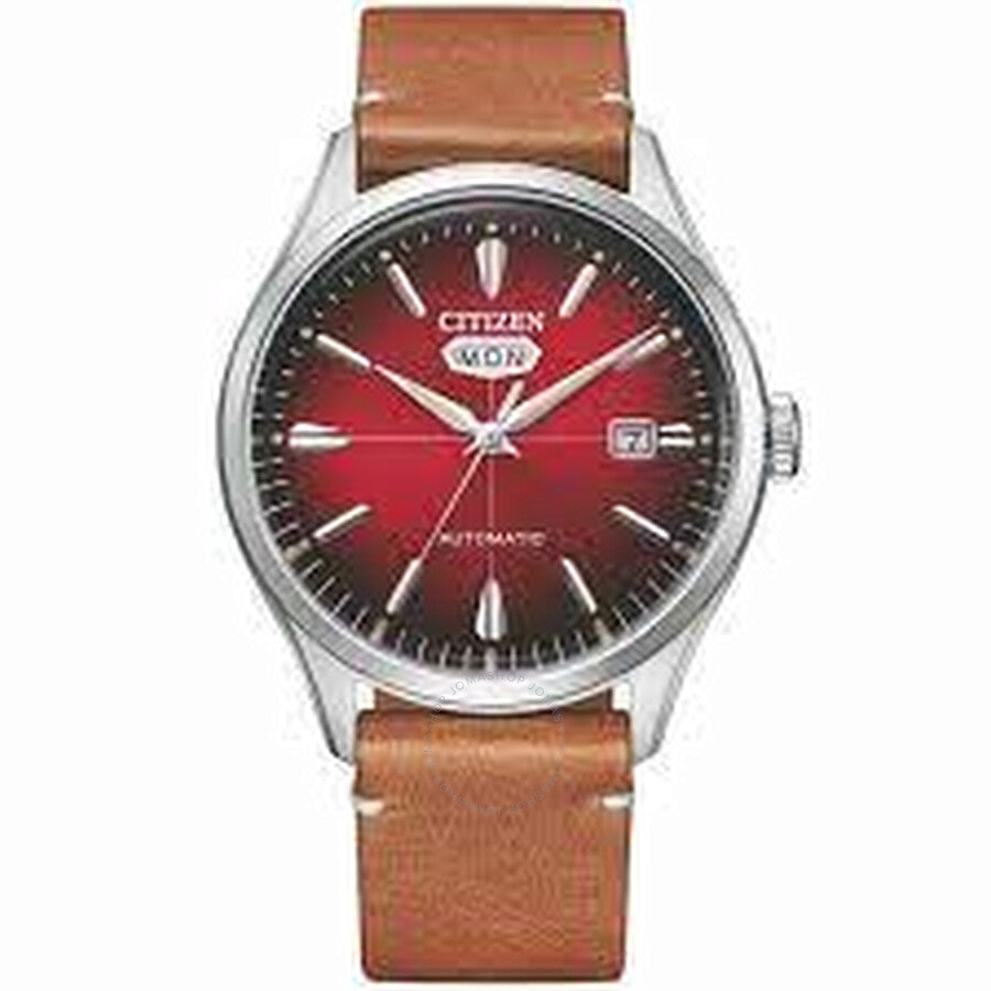 Citizen Automatic Red Dial Men's Watch NH8390-11X - The Watches Men & Co