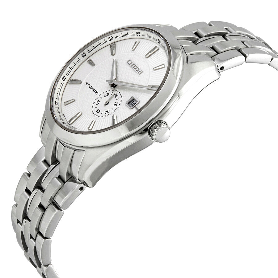 Citizen Automatic White Dial Stainless Steel Men's Watch NJ0030-58A