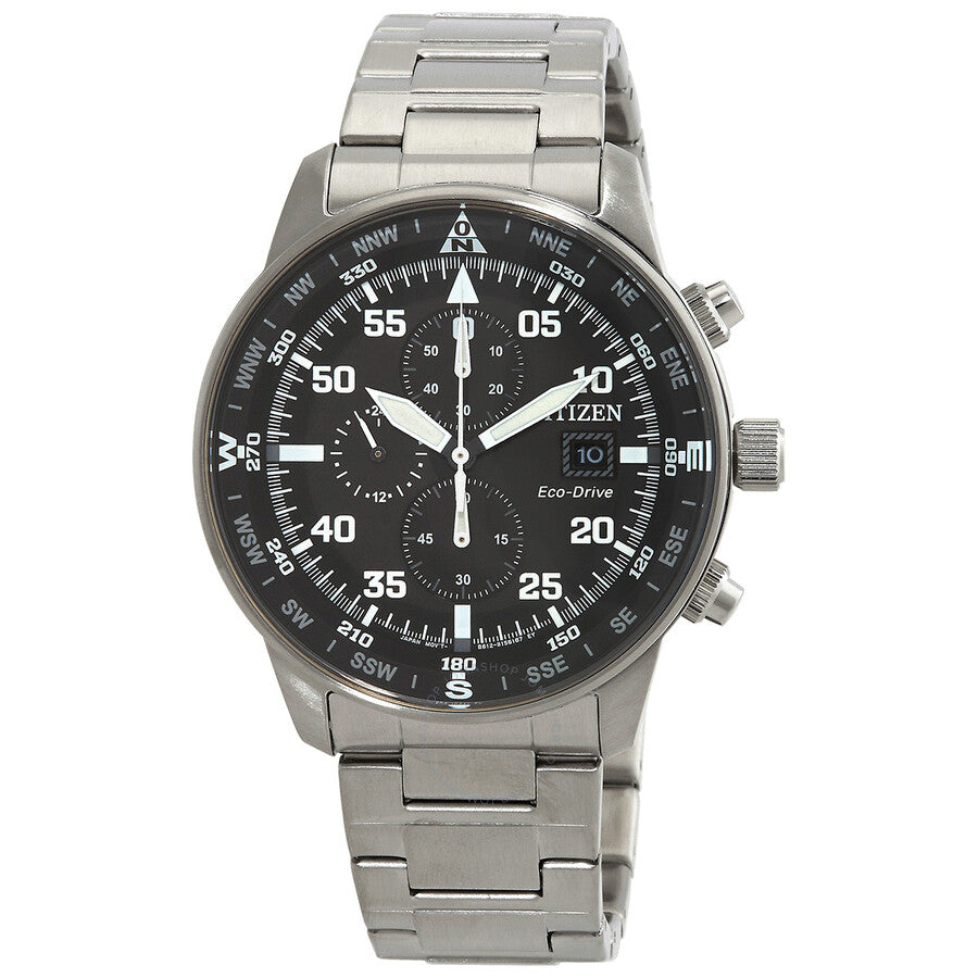 Citizen Aviator Chronograph Black Dial Men's Watch CA0690-88E - The Watches Men & Co