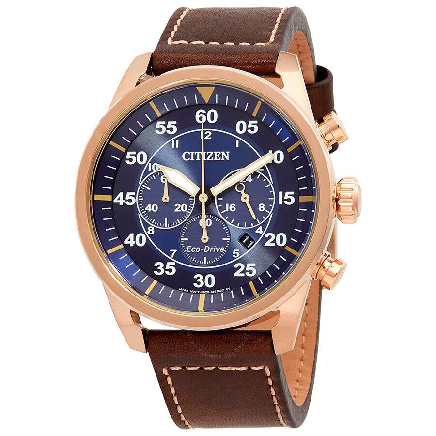 Citizen Avion Chronograph Eco-Drive Blue Dial Men's Watch CA4213-18L