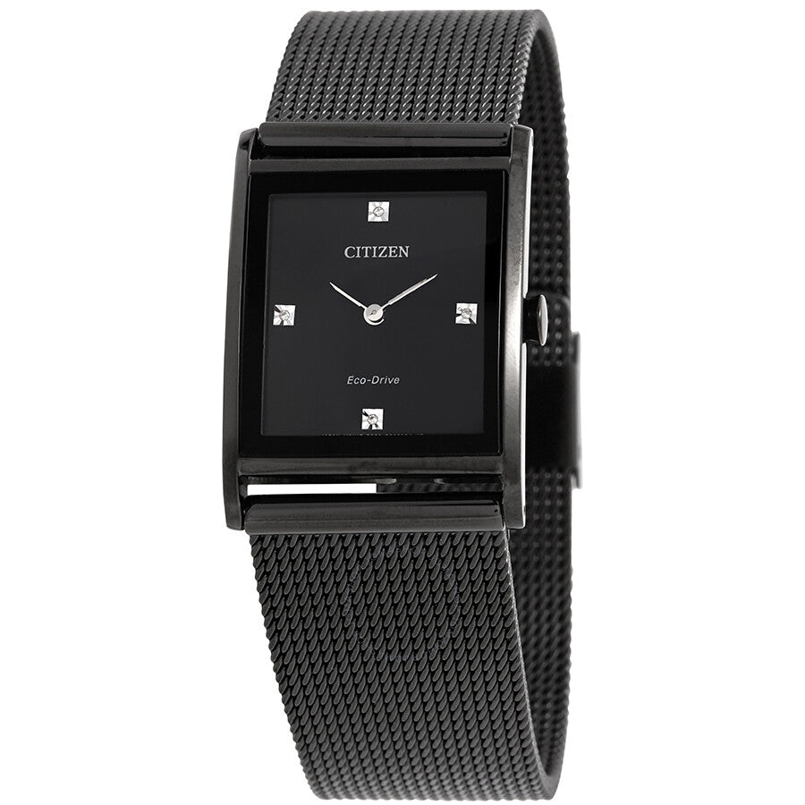 Citizen Axiom Eco-Drive Black Dial Men's Watch BL6008-53E