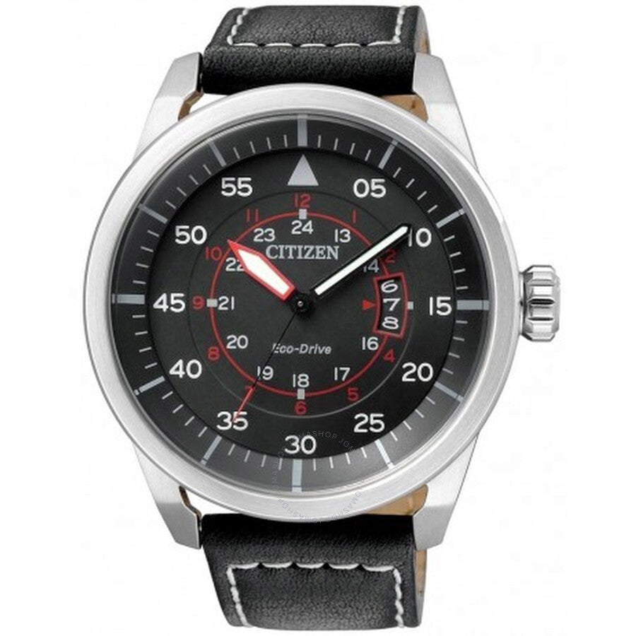 Citizen Black Dial Eco-Drive Men's Watch AW1360-04E - The Watches Men & Co