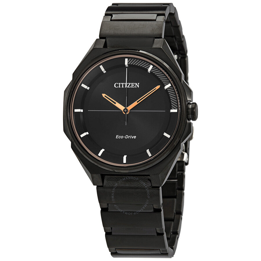 Citizen Black Dial Black Ion-plated Men's Watch BJ6535-51E - The Watches Men & Co