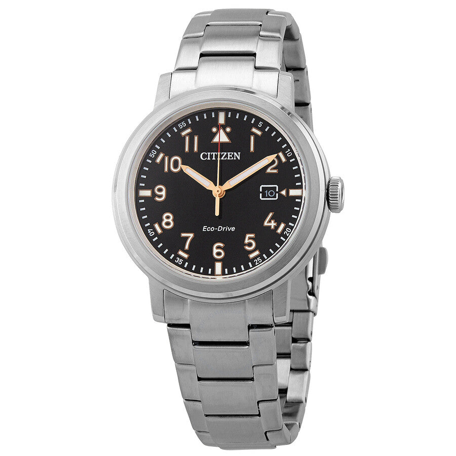 Citizen Black Dial Stainless Steel Men's Watch AW1620-81E - The Watches Men & Co