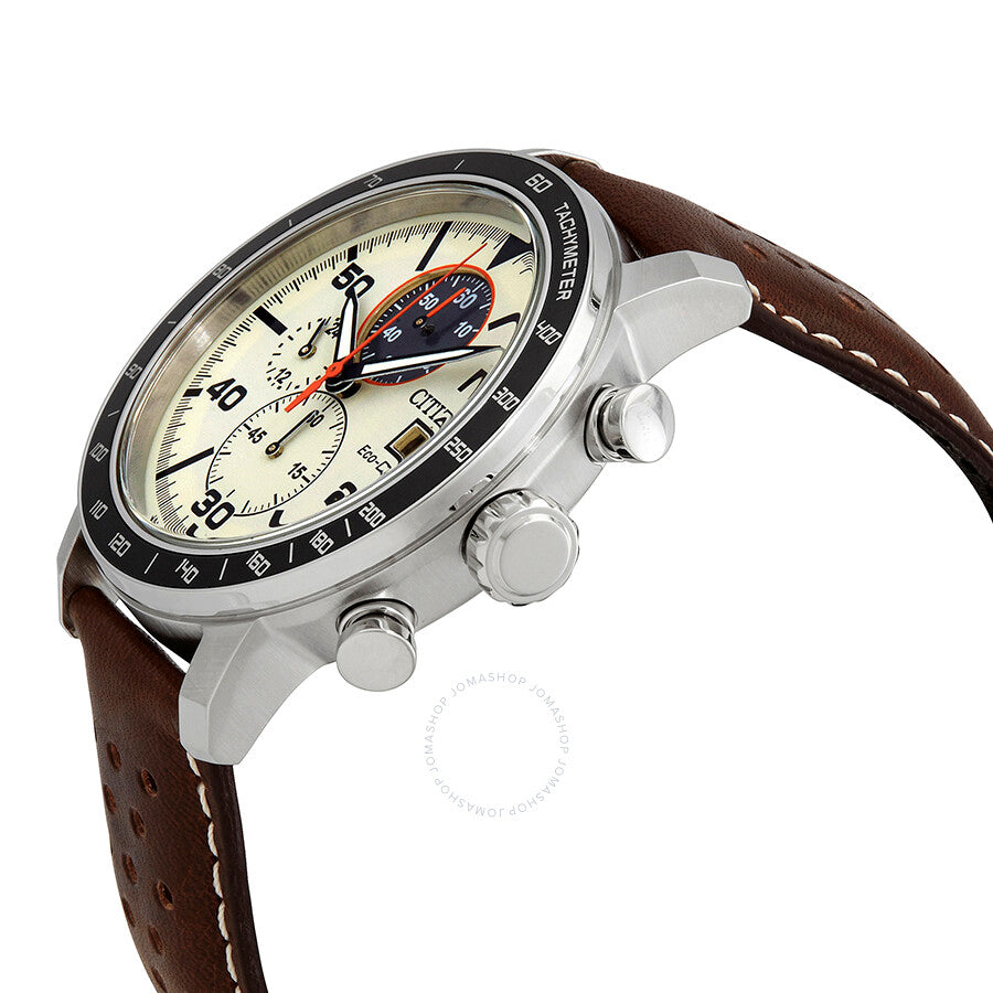 Reloj Citizen Brycen Cronógrafo Marrón Claro Dial Hombre CA0649-06X