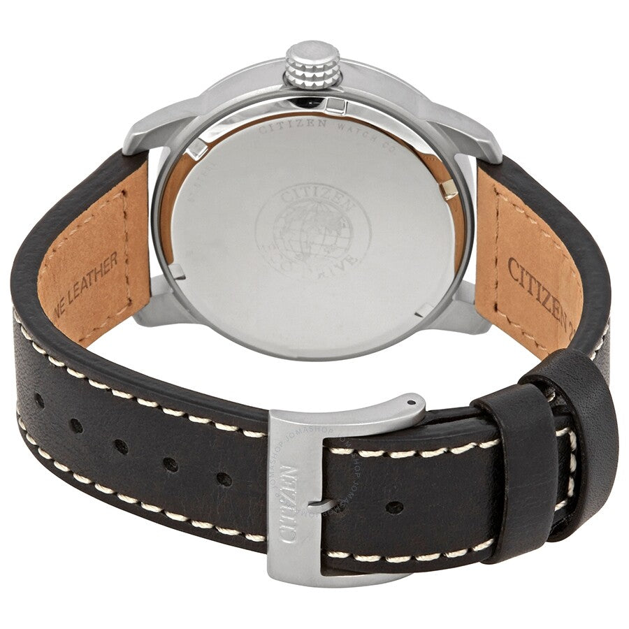 Citizen Chandler Black Dial Black Leather Men's Watch BM8471-01E