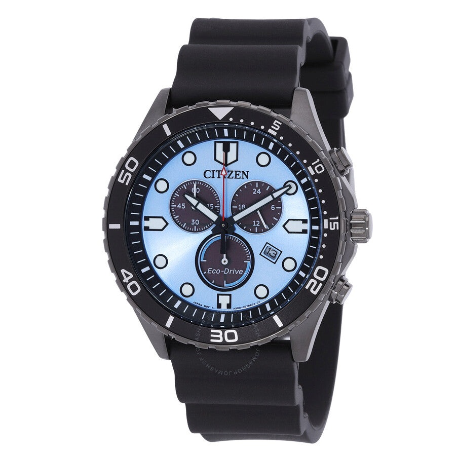 Citizen Chrono Sporty-Aqua Chronograph Blue Dial Men's Watch AT2567-18L - The Watches Men & Co