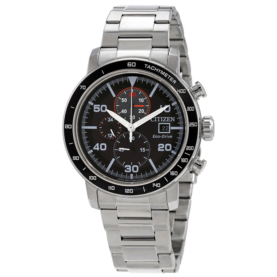 Citizen Chronograph Eco-Drive Black Dial Men's Watch CA0641-83E - The Watches Men & Co