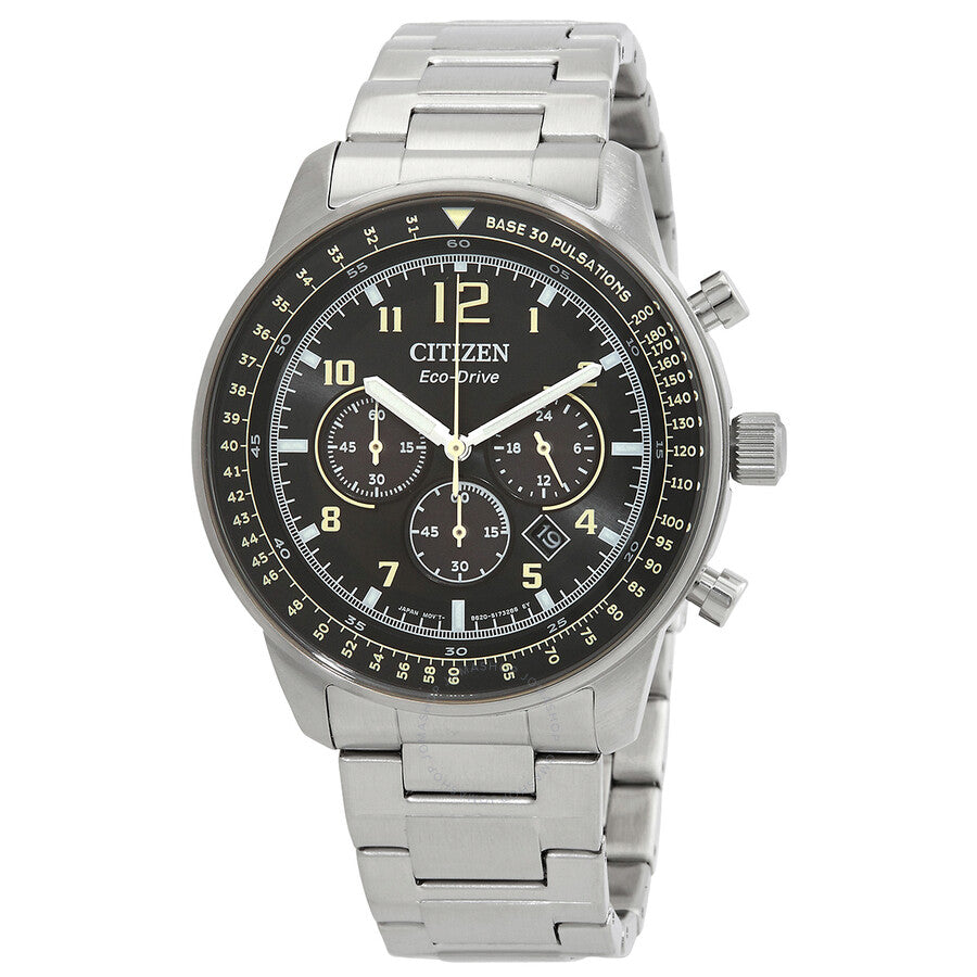 Citizen Chronograph Eco-Drive Black Dial Men's Watch CA4500-83E - The Watches Men & Co