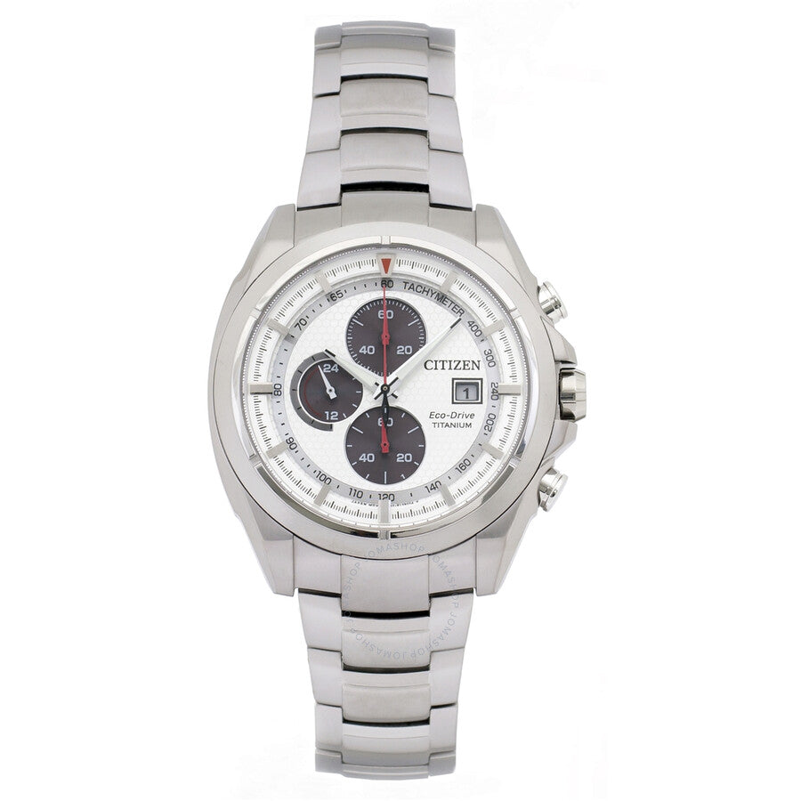 Citizen Chronograph Eco-Drive White Dial Men's Watch CA0550-52A - The Watches Men & Co