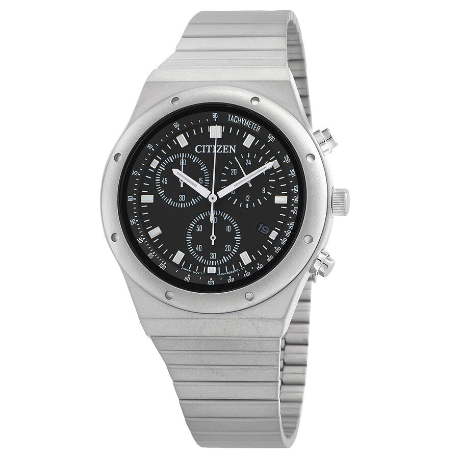 Citizen Chronograph Quartz Black Dial Men's Watch AT2540-57E - The Watches Men & Co
