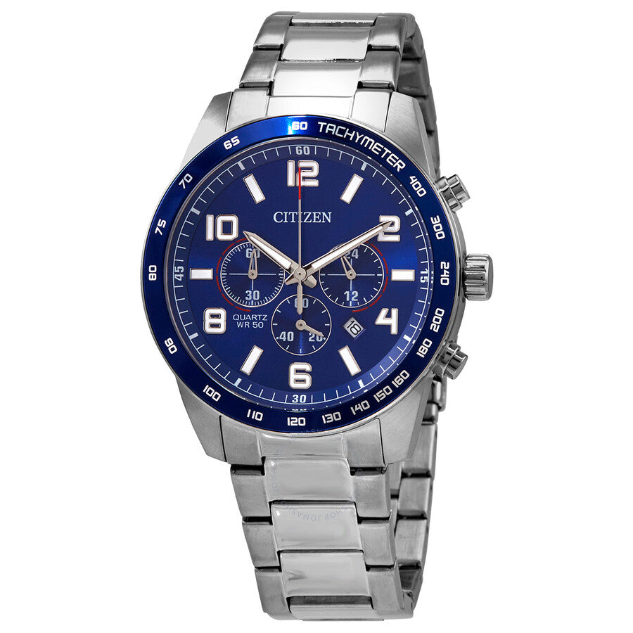 Citizen Chronograph Quartz Blue Dial Men's Watch AN8161-50L - The Watches Men & Co