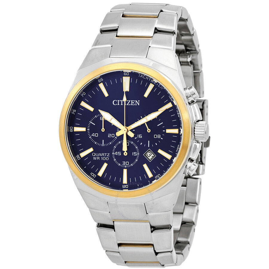 Citizen Chronograph Quartz Blue Dial Men's Watch AN8176-52L - The Watches Men & Co