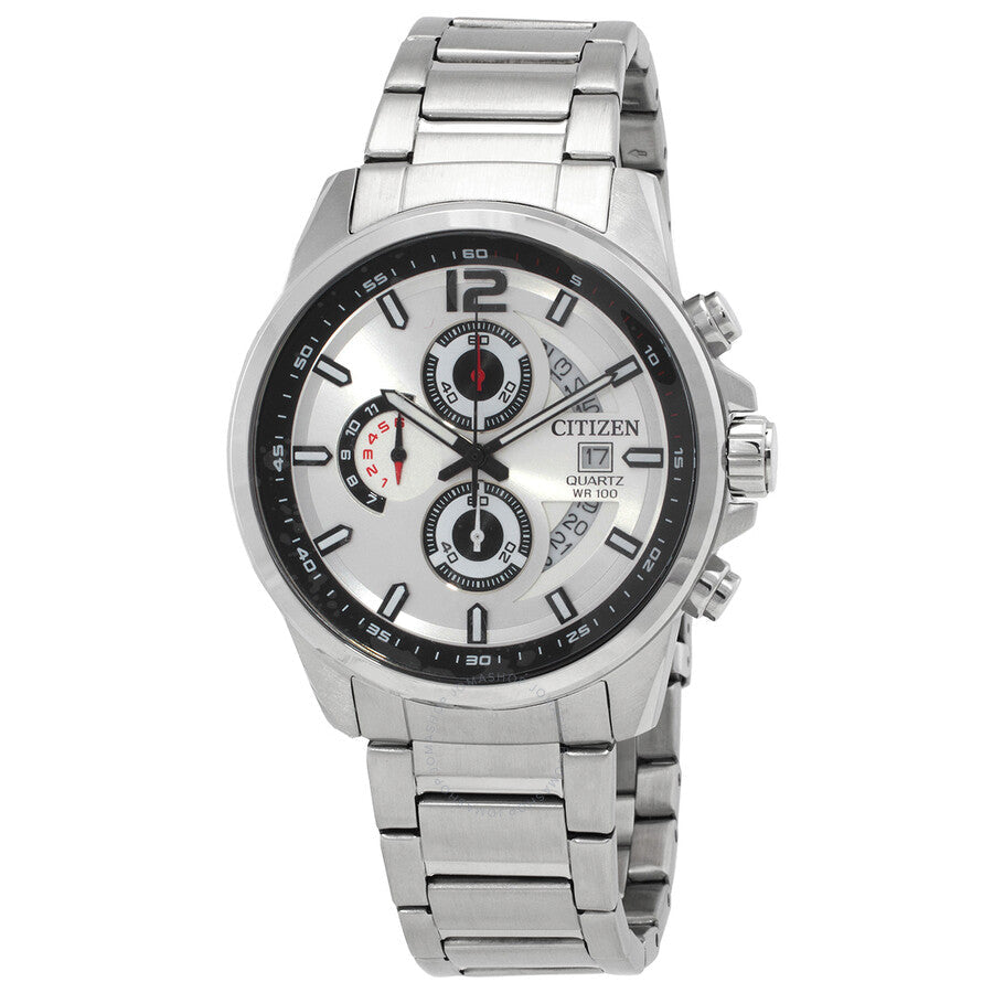 Citizen Chronograph Quartz Silver Dial Men's Watch AN3690-56A - The Watches Men & Co